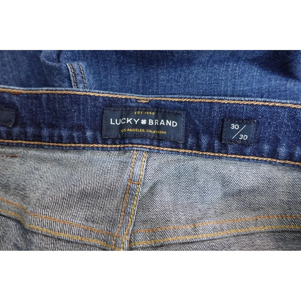 Lucky Brand Jeans Mens 30x30 Blue 121 Slim Straight Stretch Denim‎ Medium Wash